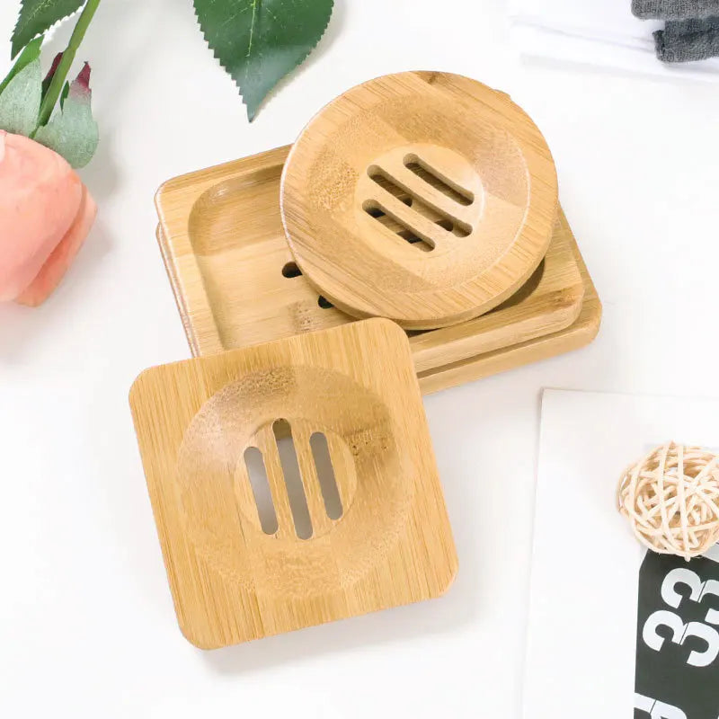 Bamboo Soap Dishes Tray Holder