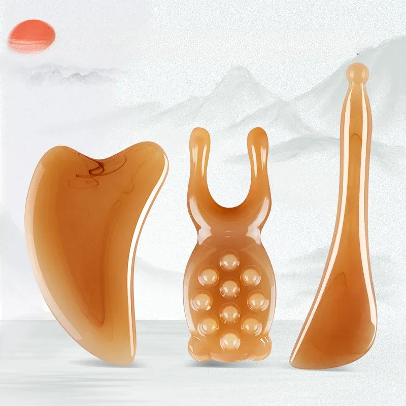 Face Lifting Guasha Resin Facial & Body Massager
