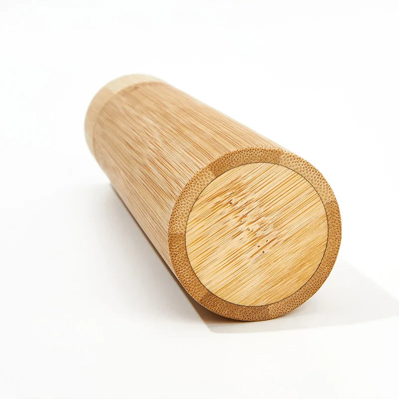Bamboo Toothbrush Storage Tube