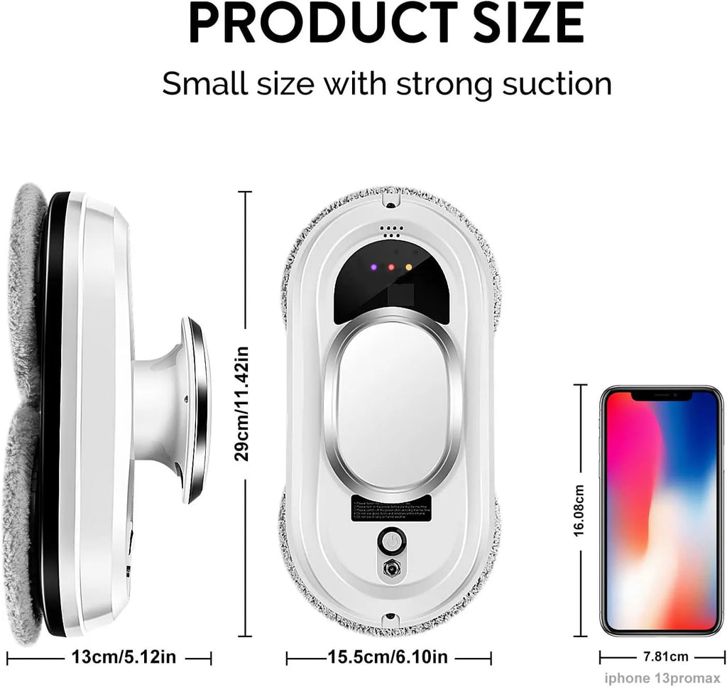 Electric Glass Cleaner with Anti-Fall Safety System