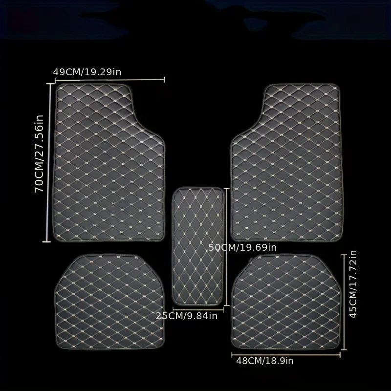 Waterproof PU Leather Car Floor Mats