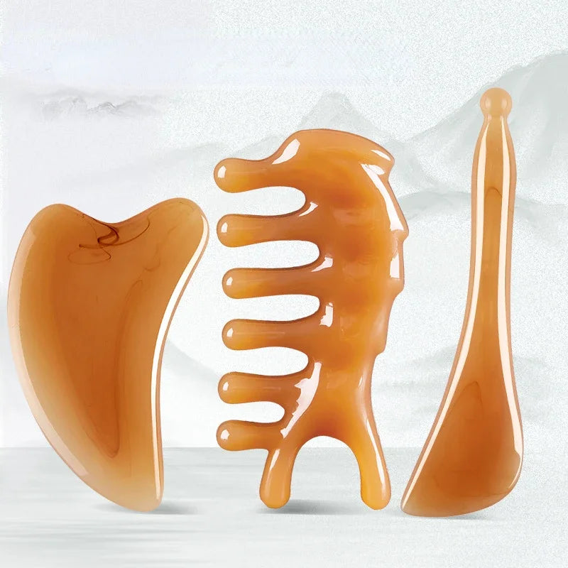 Face Lifting Guasha Resin Facial & Body Massager